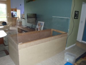 New tank mock up - view from front door